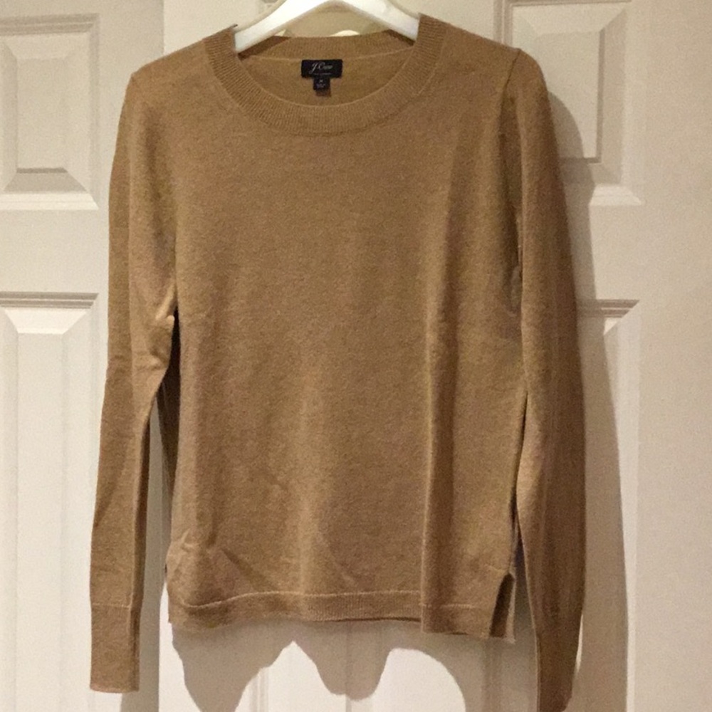 J Crew 100% cashmere crew neck sweater